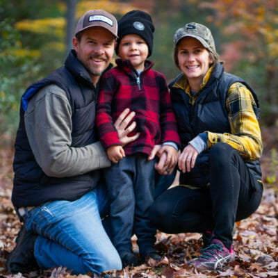 Caleb Atkins and family